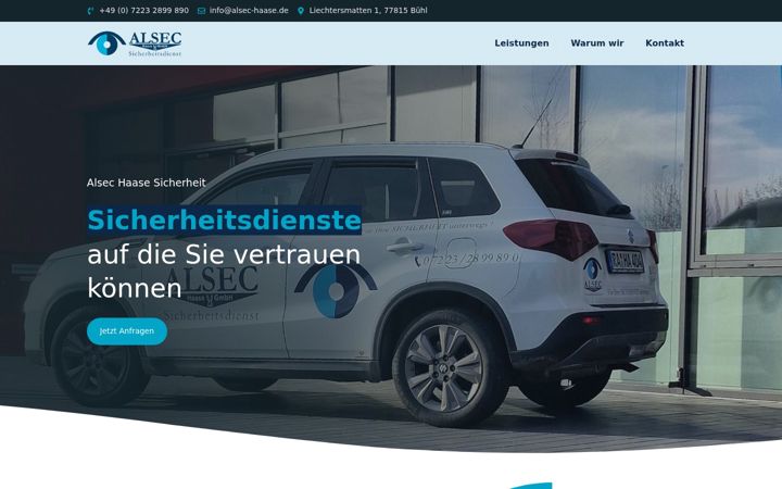 Screenshot of alsec-haase.de