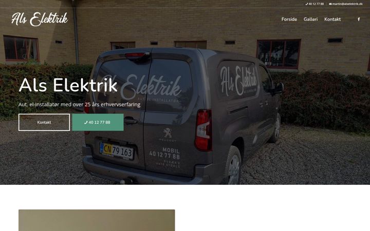 Screenshot of alselektrik.dk