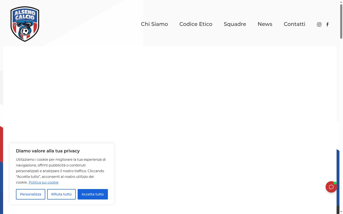 Captura de pantalla del banner de consentimiento mostrado antes de cualquier interacción