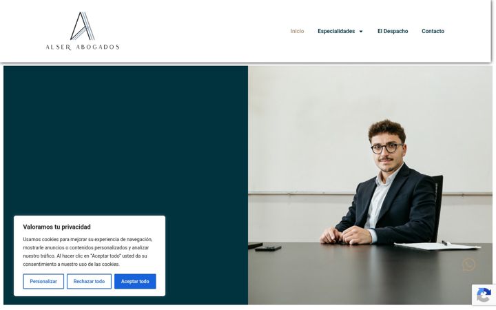 Capture d'écran de alserabogado.com