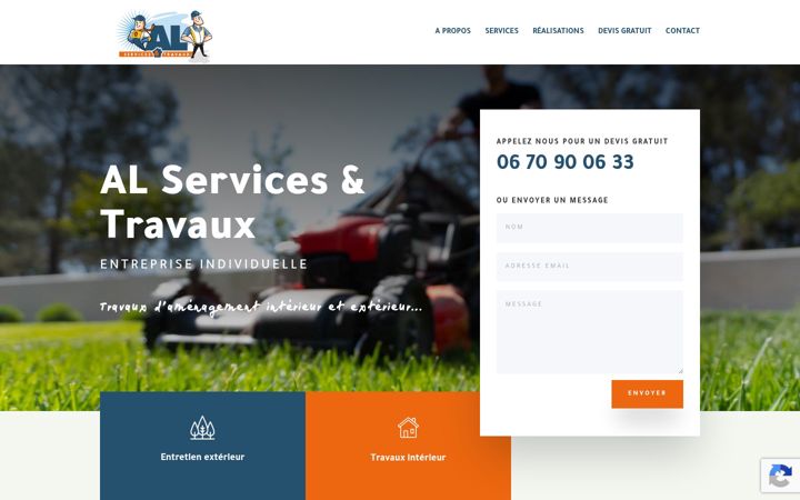 Screenshot of alservicesettravaux.fr