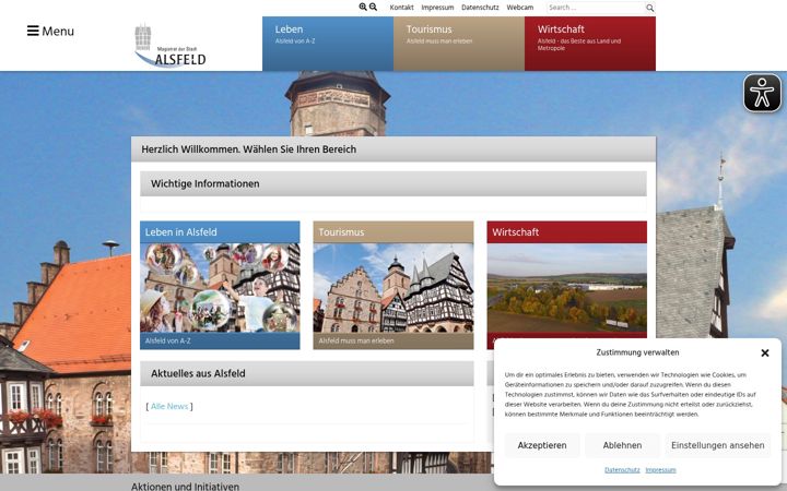 Screenshot of alsfeld.de