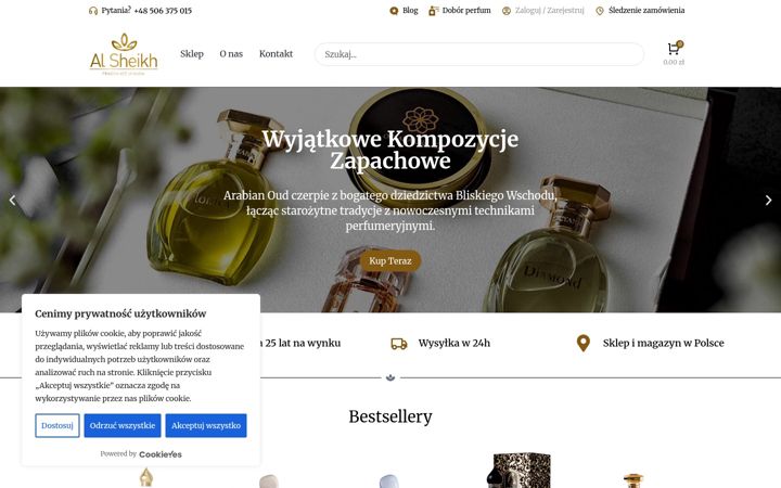 Snimka zaslona za alsheikh.pl