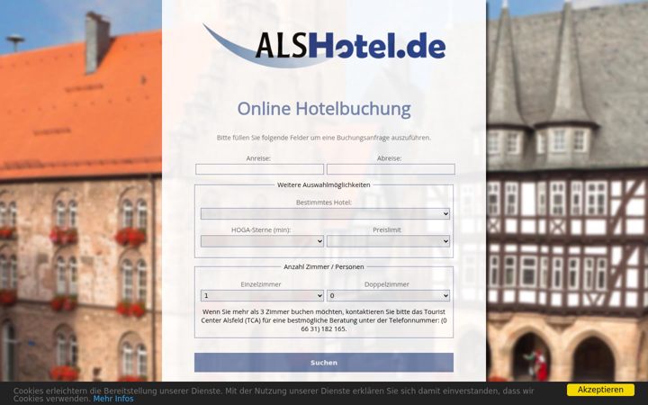 Snimka zaslona za alshotel.de