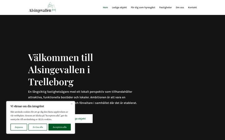 Screenshot of alsingevallen.se
