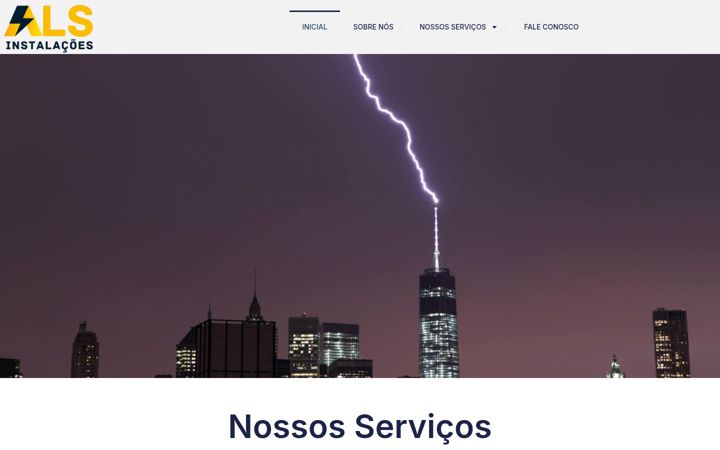 Skjermbilde av alsinstalacoes.com.br