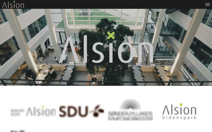Screenshot of alsion.dk