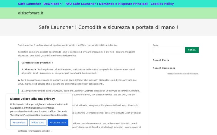 Screenshot of alsisoftware.it