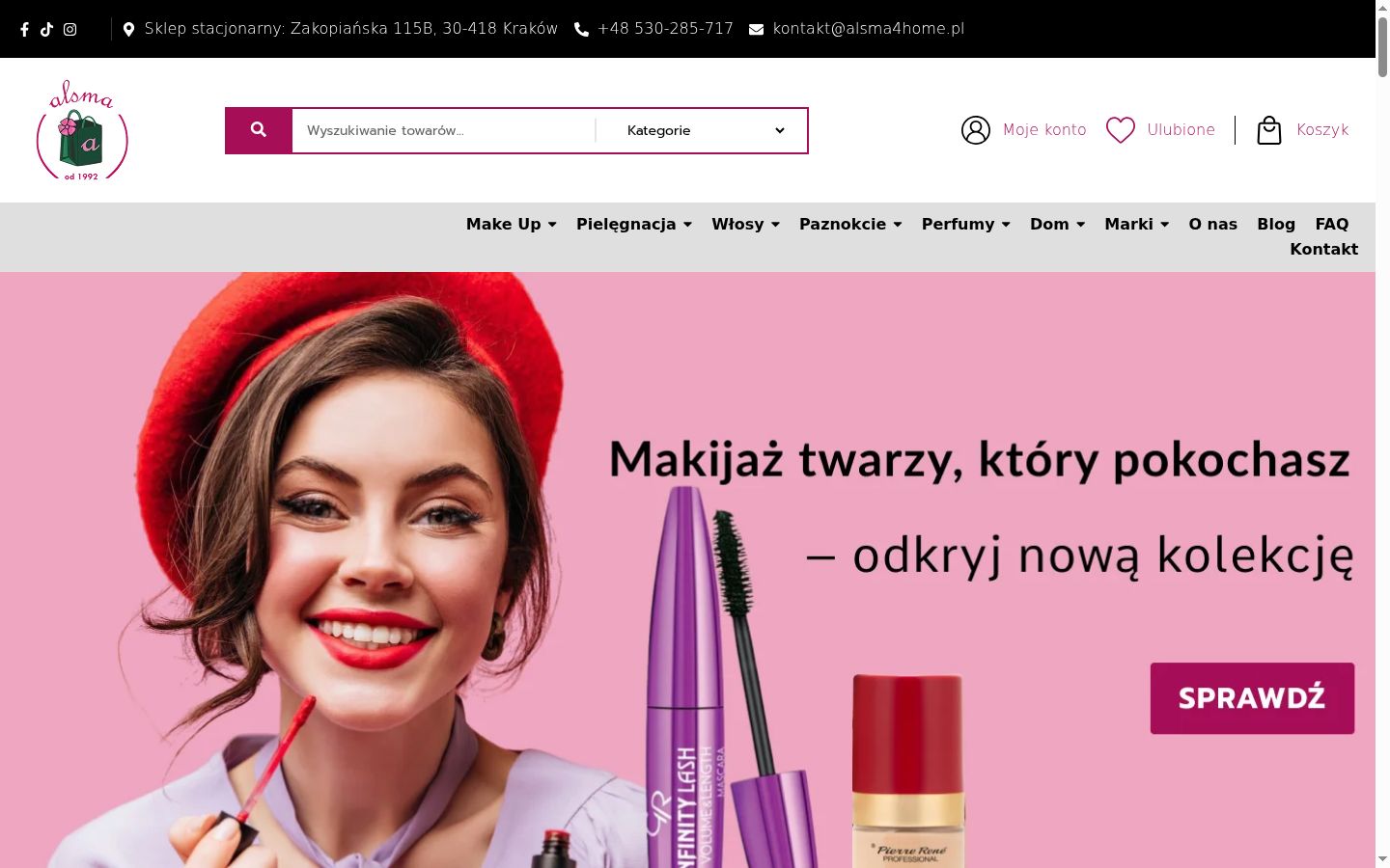 Zrzut ekranu banera zgody wyświetlanego przed jakąkolwiek interakcją