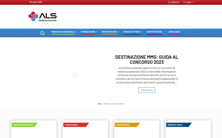 Screenshot of alsmedicinagenerale.it