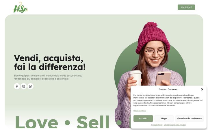 Screenshot of also-circularmarket.it