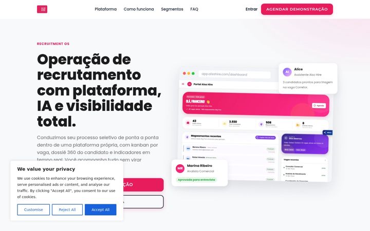 Zrzut ekranu alsohire.com.br