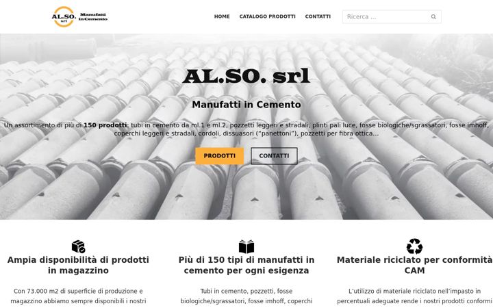 Screenshot of alsomanufatti.it