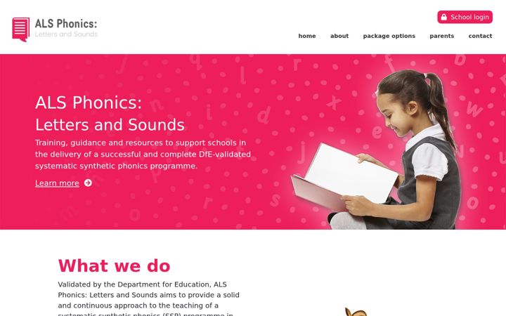 Screenshot of alsphonics.co.uk