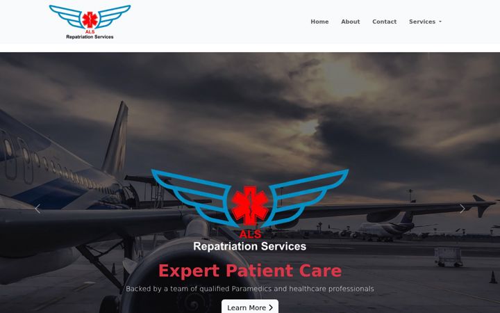Screenshot of alsrepatriation.com