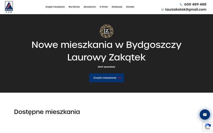 Zrzut ekranu alstaldom.pl