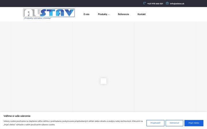 Screenshot of alstav.sk