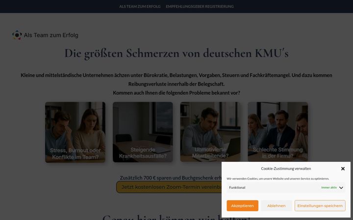 Screenshot of alsteamzumerfolg.de