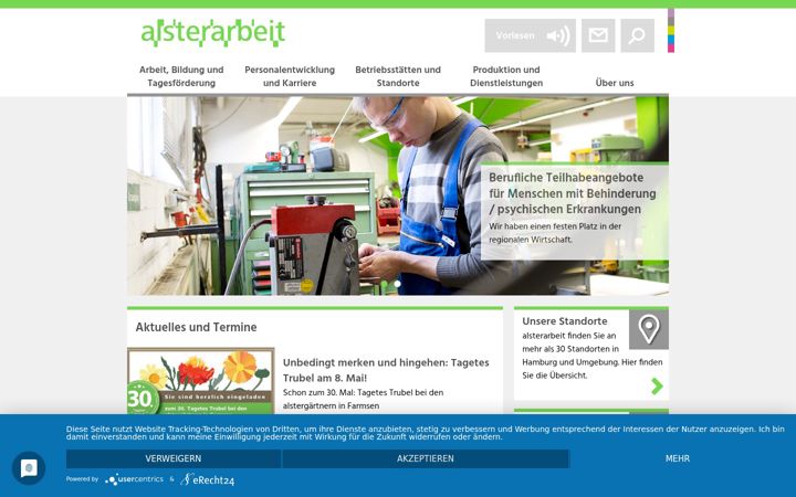 Screenshot di alsterarbeit.de