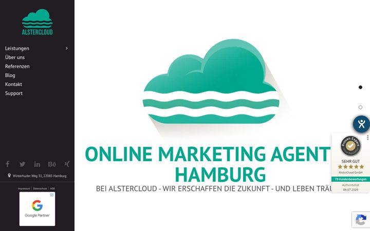 Screenshot di alstercloud.de