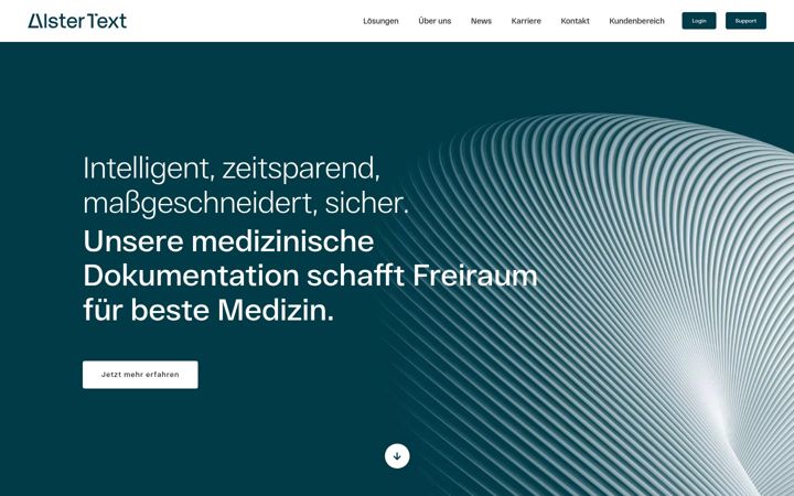 Screenshot of alstertext.de