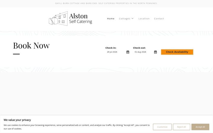 Screenshot stránky alstonselfcatering.co.uk