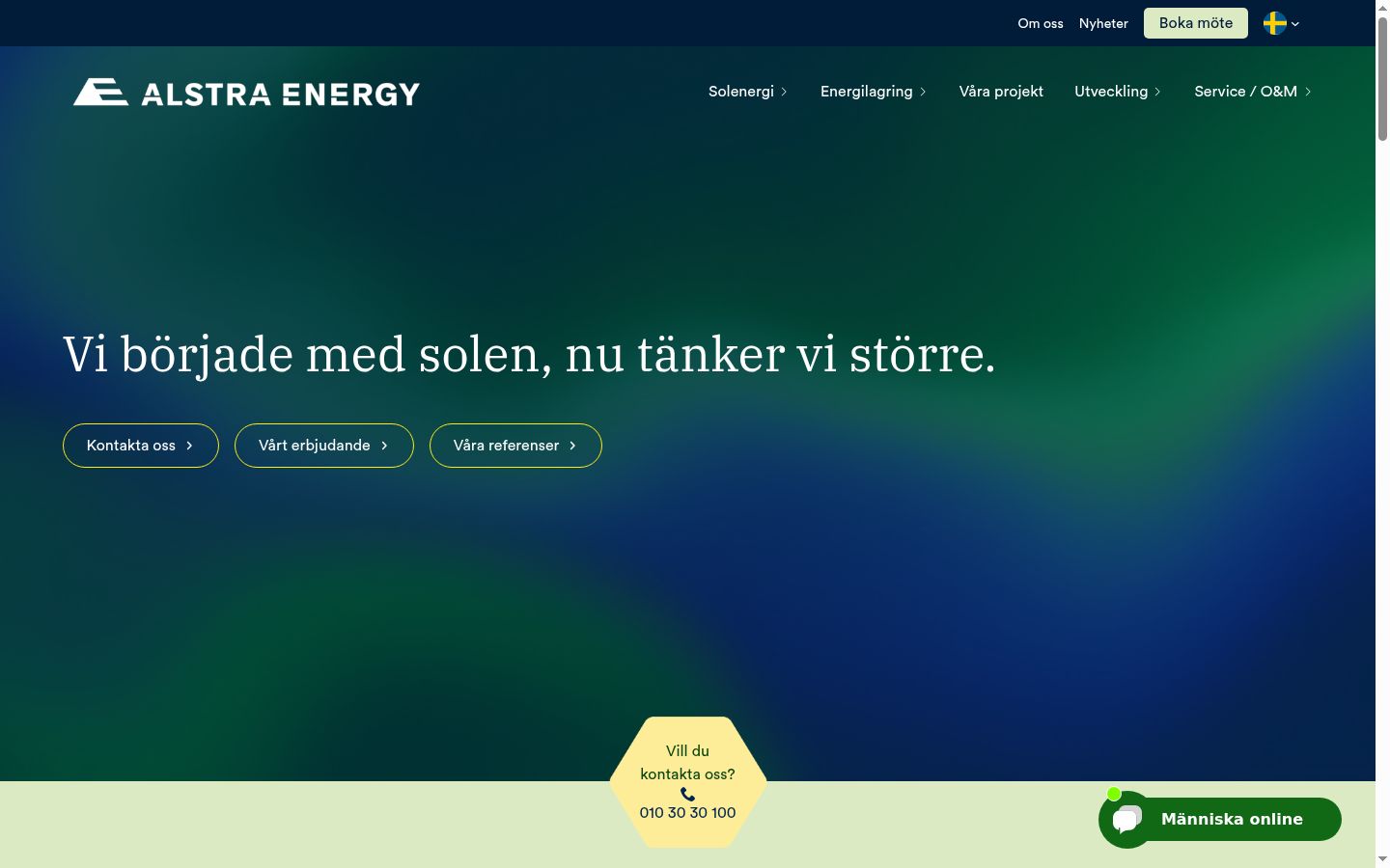 Skärmbild av samtyckesbannern som visades före någon interaktion