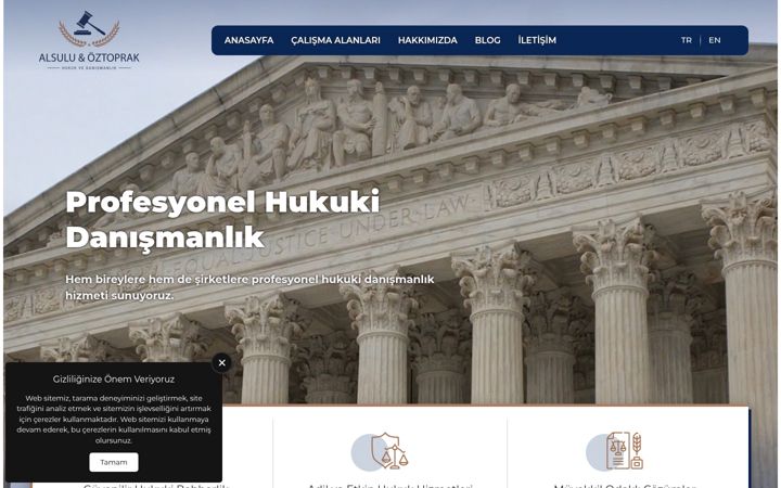Snimka zaslona za alsuluhukuk.com