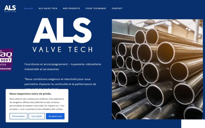 Screenshot of alsvalvetech.com