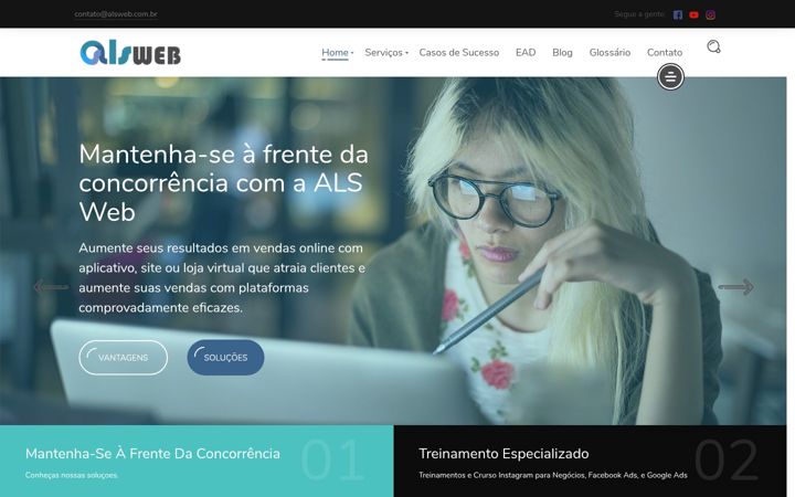 Snímek obrazovky alsweb.com.br