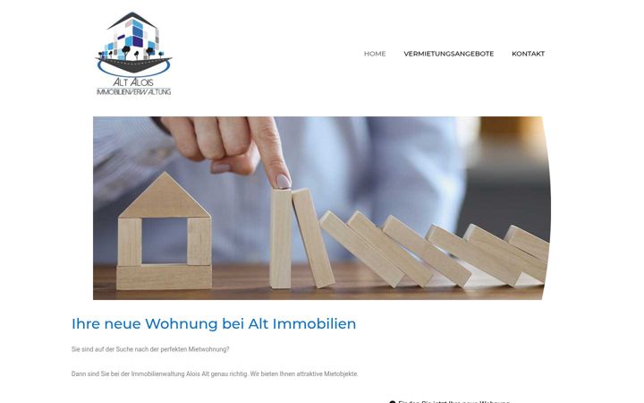 Screenshot of alt-immobilien.ch
