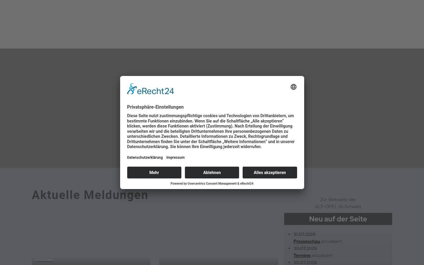 Screenshot tal-banner tal-kunsens muri qabel kwalunkwe interazzjoni