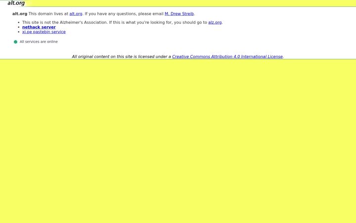 Screenshot of alt.org