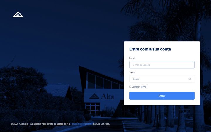 Screenshot of alta.mobi