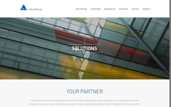 Screenshot of alta3group.com