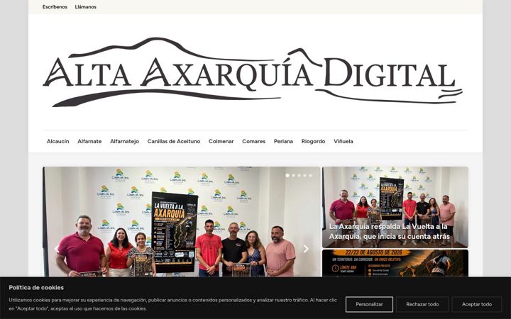 Screenshot of altaaxarquiadigital.es
