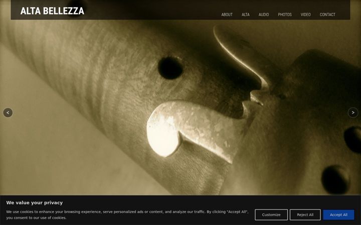 Screenshot of altabellezza.com