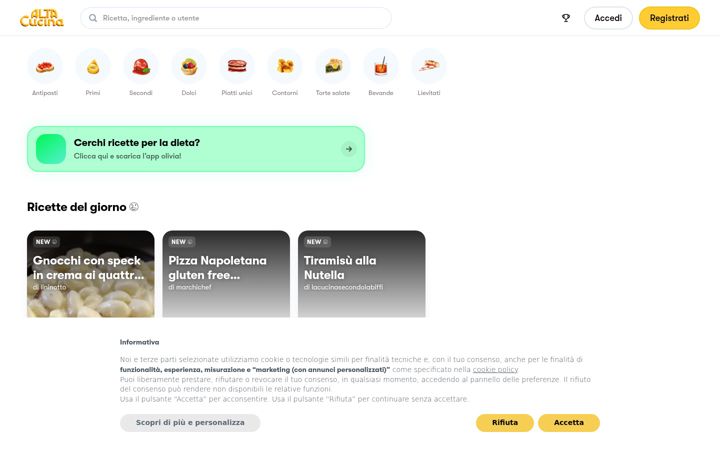 Screenshot of altacucina.co