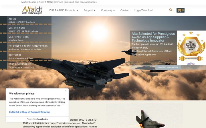Captura de pantalla de altadt.com