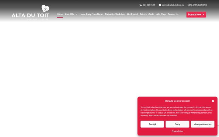 Screenshot ta' altadutoit.org.za