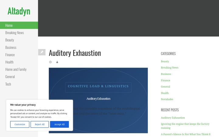 Screenshot of altadyn.com