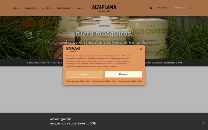 Screenshot di altaflama.com