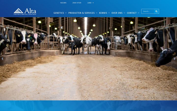 Screenshot of altagenetics.nl