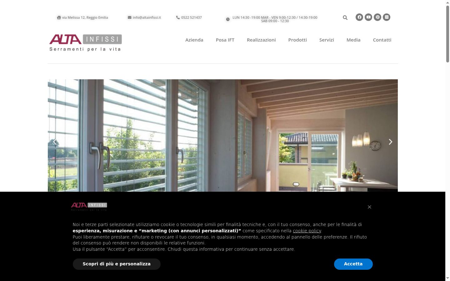 Sutikimo reklamjuostės, rodytos prieš bet kokią sąveiką, ekrano kopija
