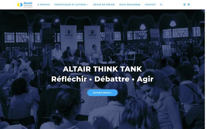 Snímek obrazovky altair-thinktank.com