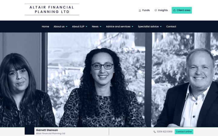 Screenshot of altairfp.co.uk