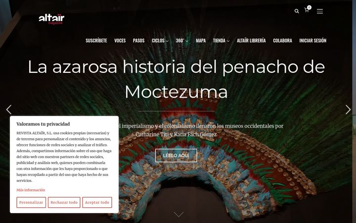 Screenshot von altairmagazine.com