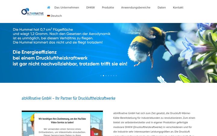 Screenshot of altairnative.de