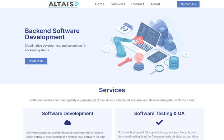 Skærmbillede af altaisdigital.com
