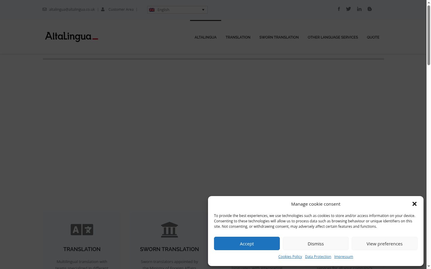 Snímka obrazovky banera súhlasu zobrazeného pred akoukoľvek interakciou